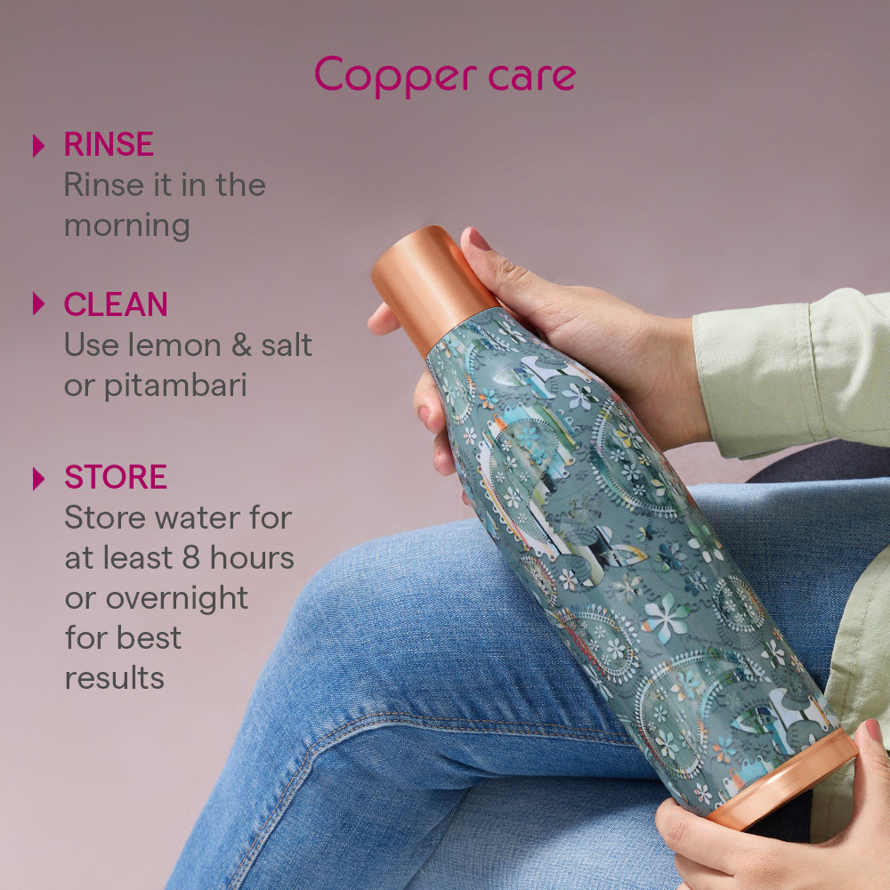 Gemini Vera Copper Bottle, 1L