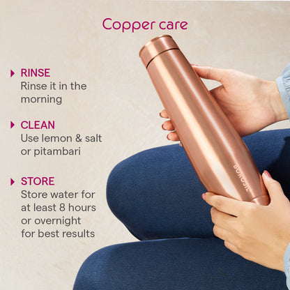 Orra Plain Copper Bottle, 950ml