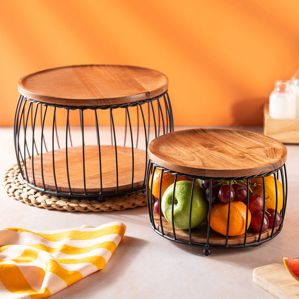 Orchard Fruit & Veggie Basket Set
