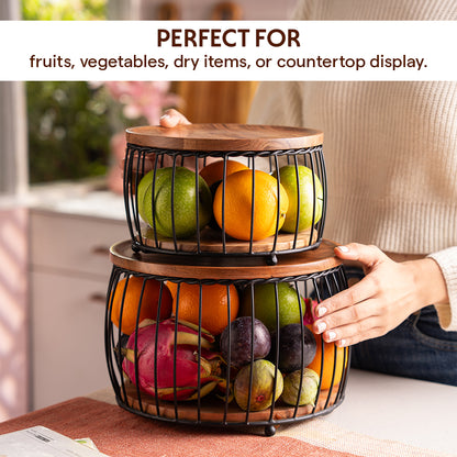 Orchard Fruit & Veggie Basket Set