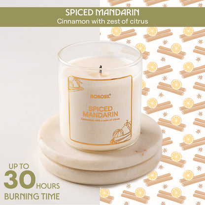 Cinnamon-Orange Soy Wax Candle