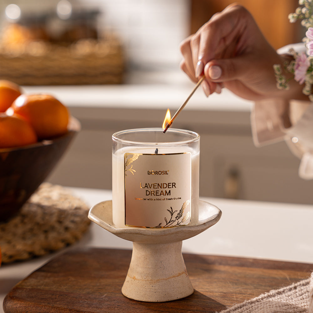 Borosil Lavender Dream Soy Wax Candle