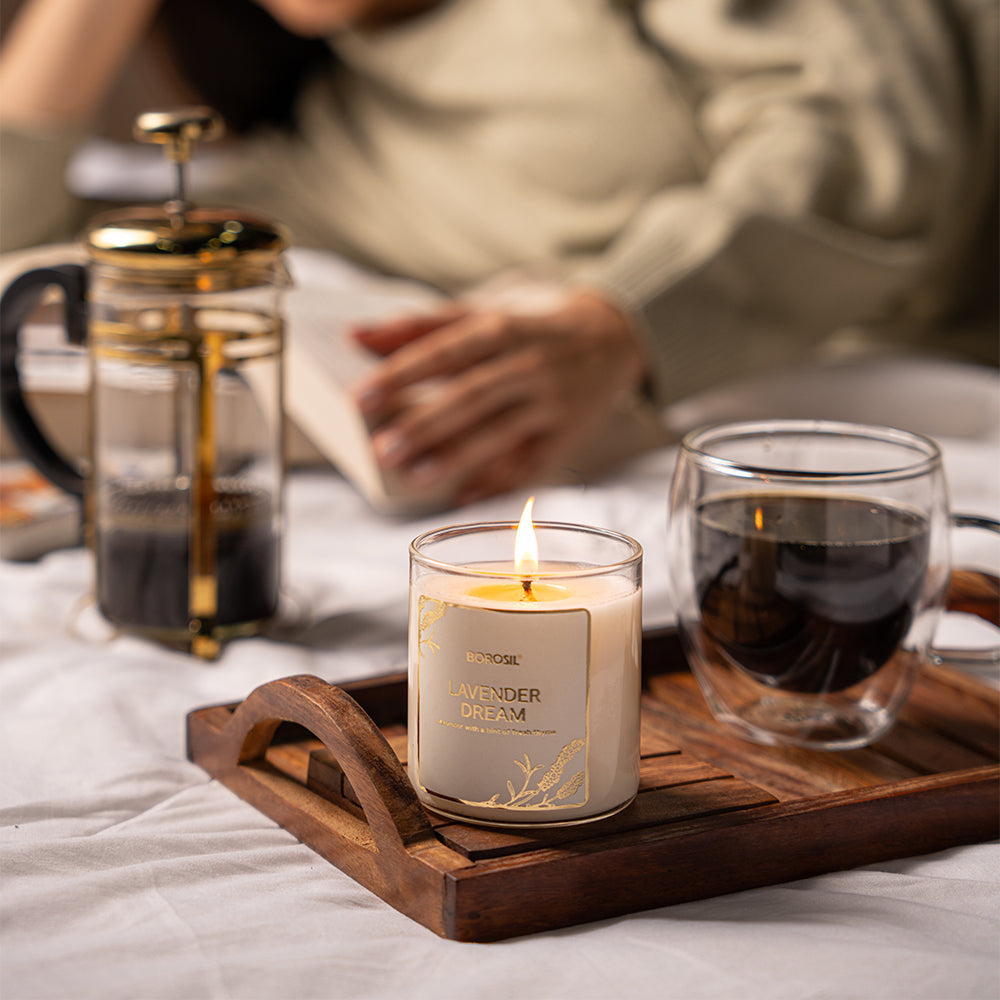 Borosil Lavender Dream Soy Wax Candle