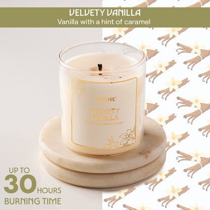 Velvety Vanilla Soy Wax Candle