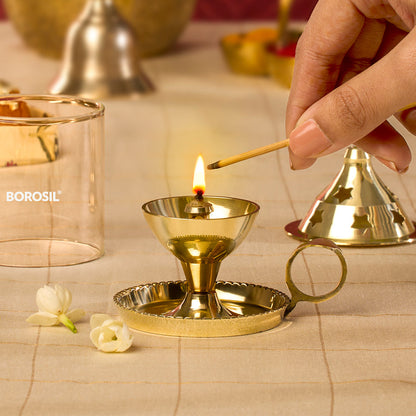 Borosil Mangal Akhand Diya, Small