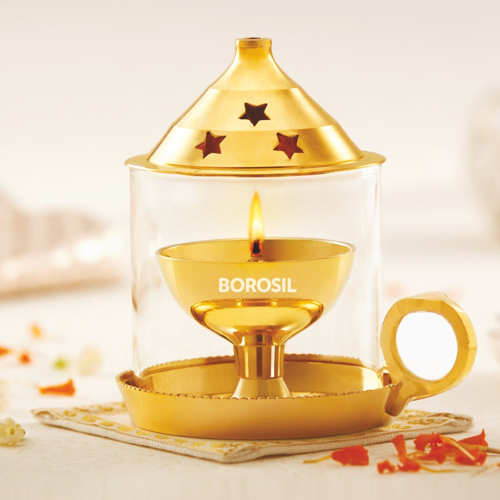 Borosil Mangal Akhand Diya, Small