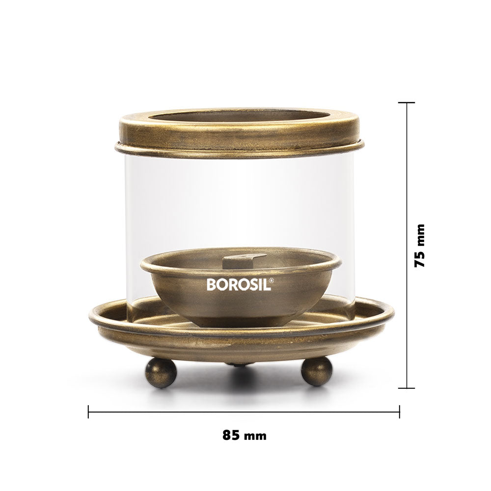 Borosil Antique Hurricane Diya, Small