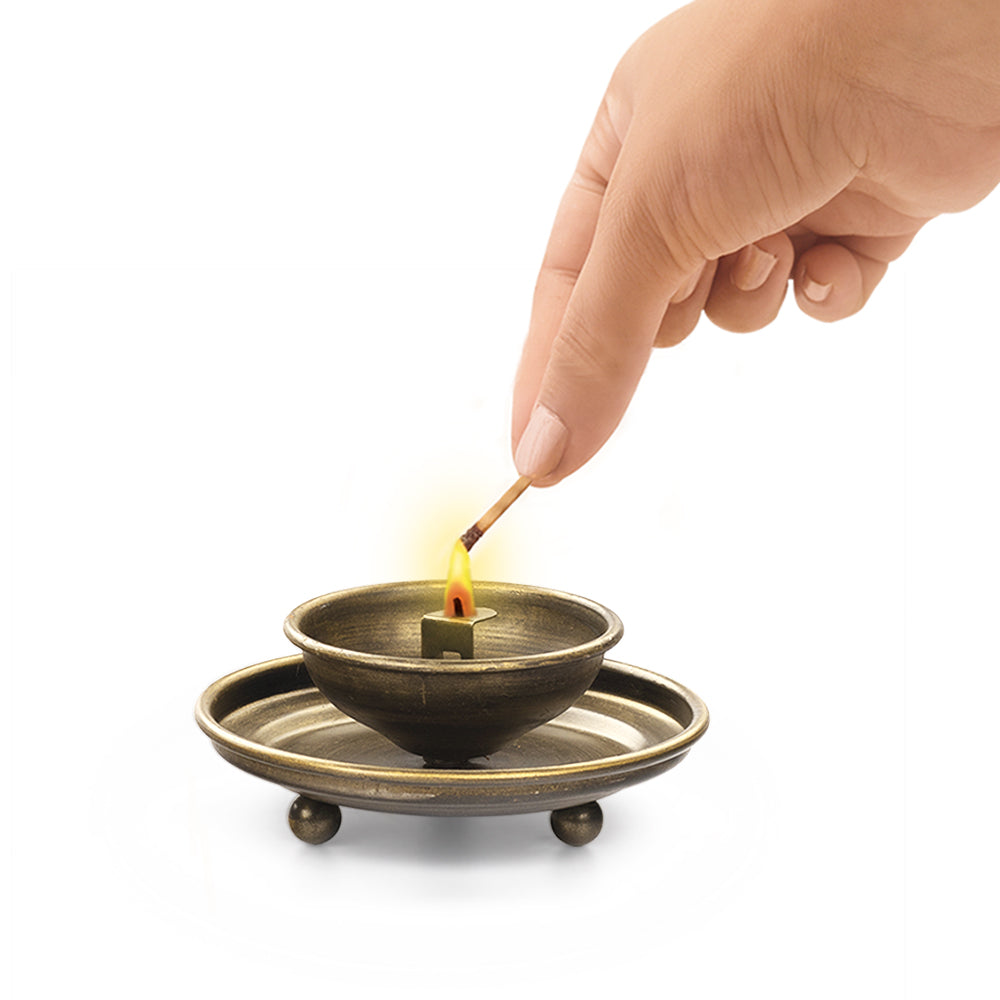 Borosil Antique Hurricane Diya, Small