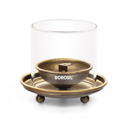 Borosil Antique Hurricane Diya, Medium