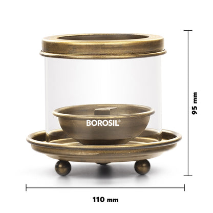 Borosil Antique Hurricane Diya, Medium