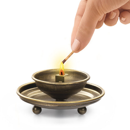 Borosil Antique Hurricane Diya, Medium