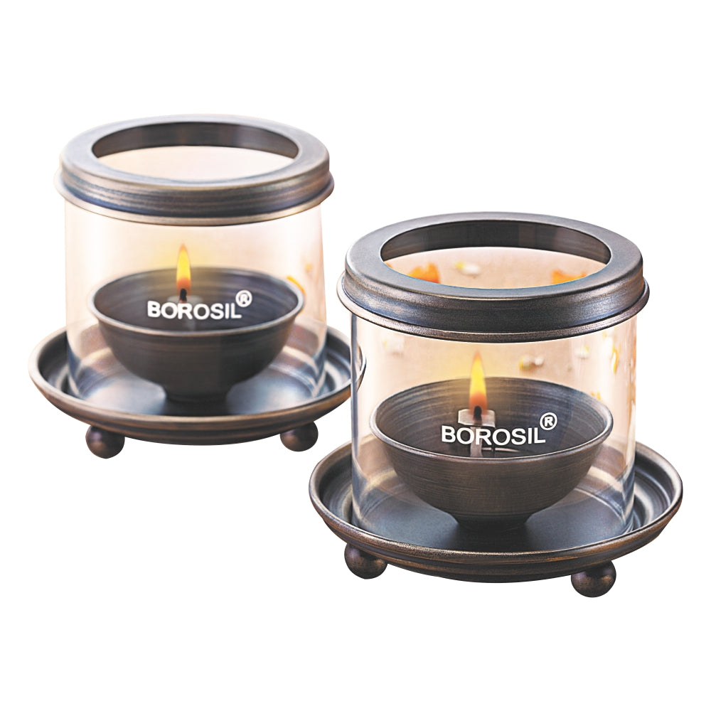 Borosil Antique Hurricane Diya, Medium
