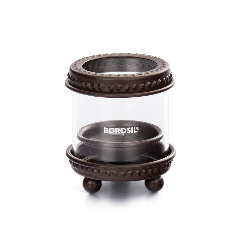 Borosil Deco Hurricane Diya, Small