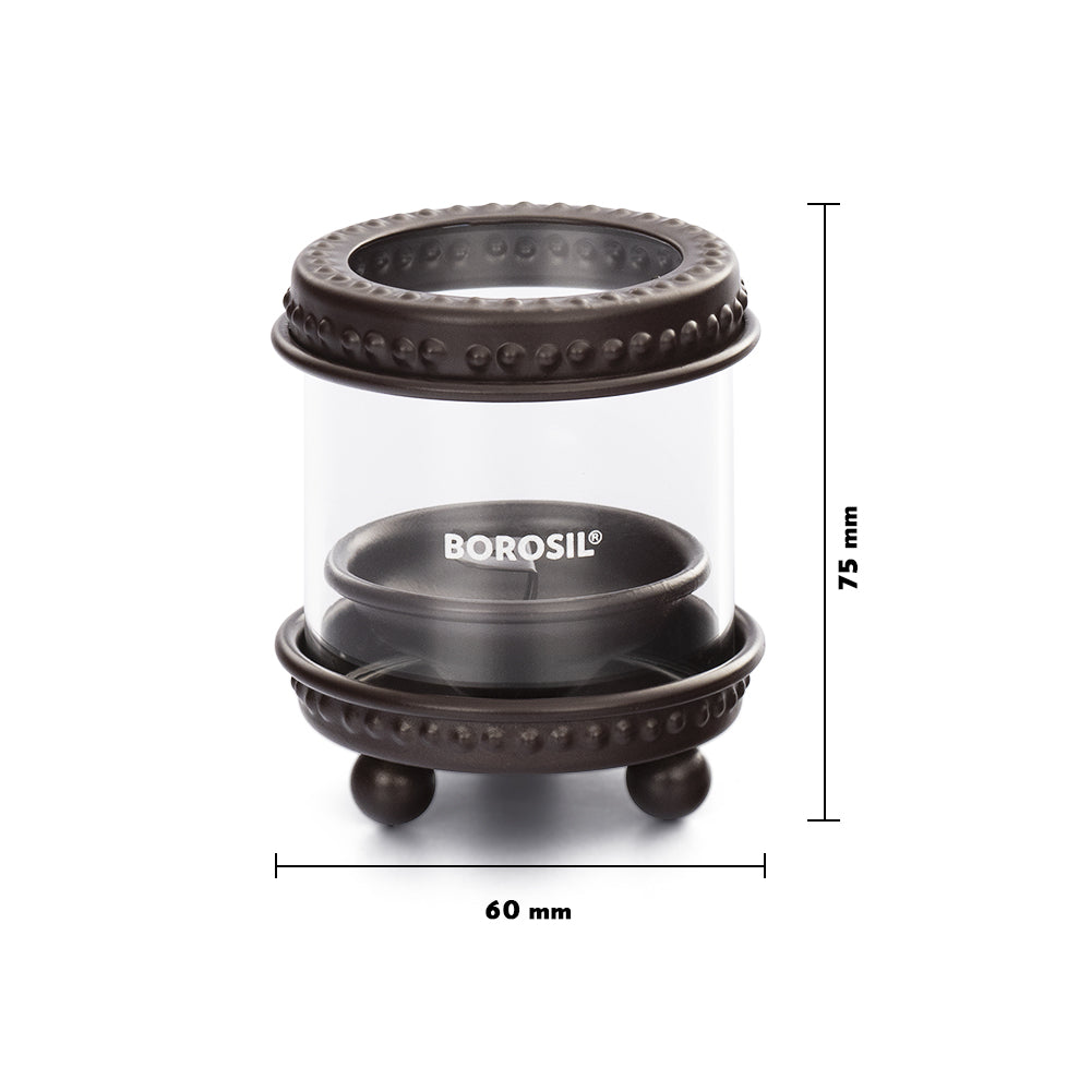 Borosil Deco Hurricane Diya, Small