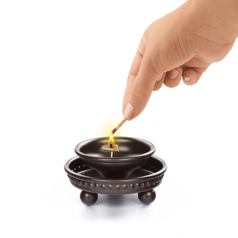 Borosil Deco Hurricane Diya, Small