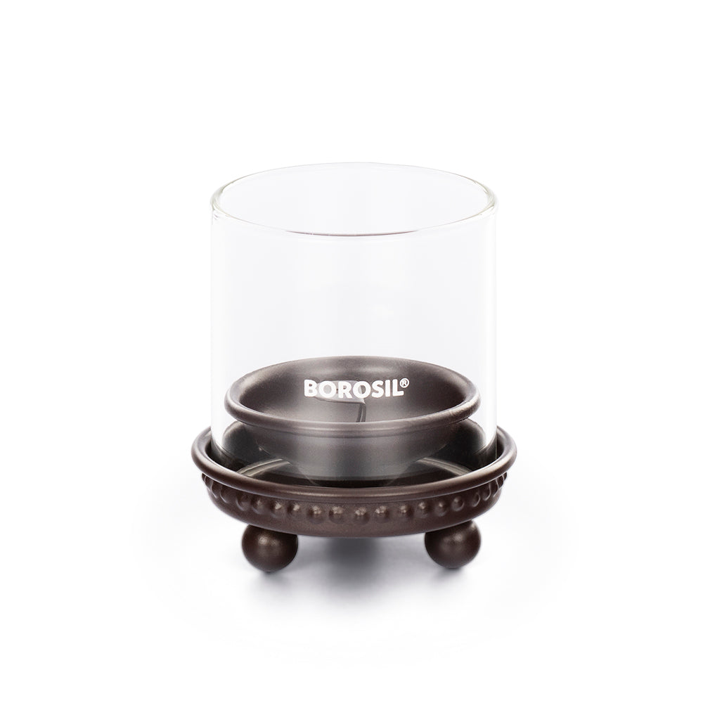 Borosil Deco Hurricane Diya, Small