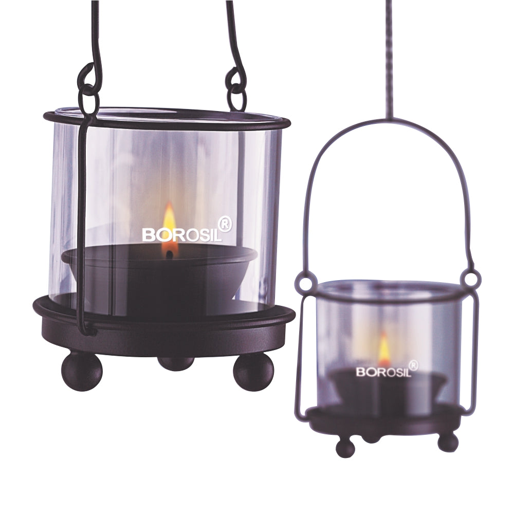Borosil Hanging Hurricane Diya, Small