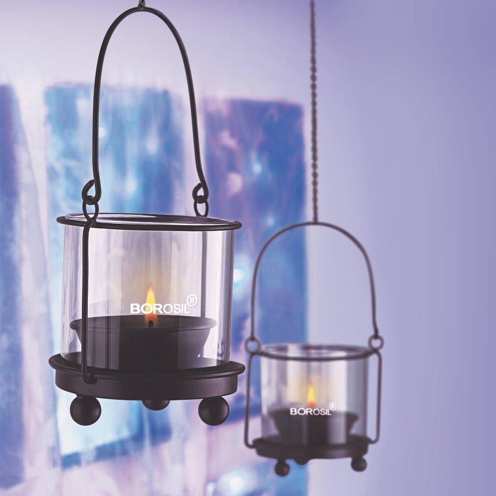Borosil Hanging Hurricane Diya, Small