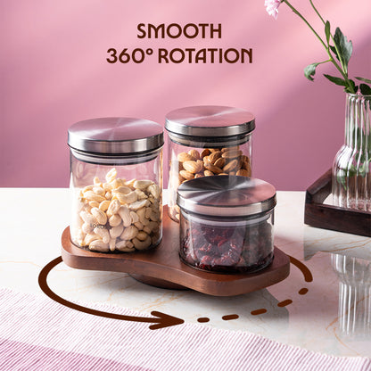 Verve Wooden Storage Jar
