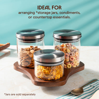 Verve Wooden Storage Jar