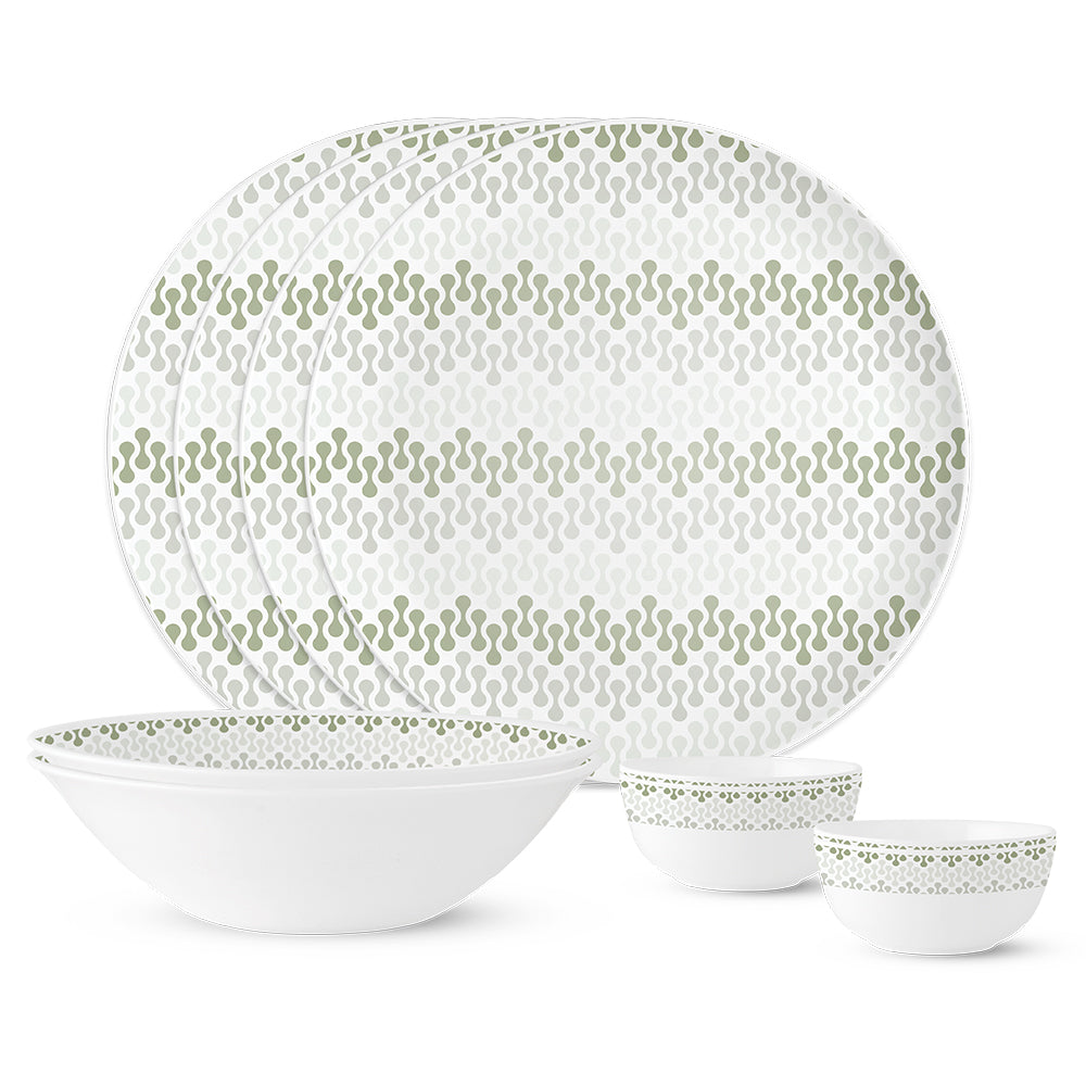 Larah by Borosil, Dora Dinner Set 10 pc Set: Serves 4