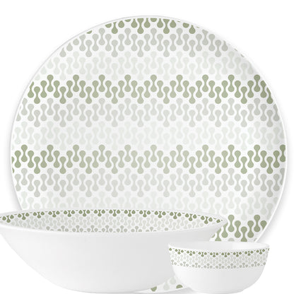 Larah by Borosil, Dora Dinner Set 10 pc Set: Serves 4