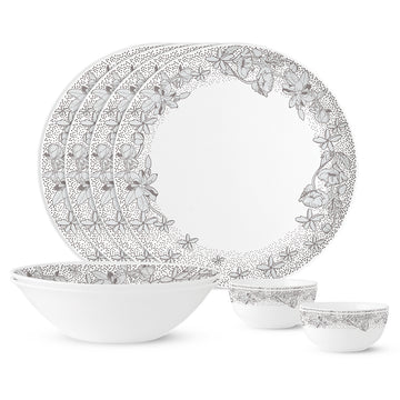 Larah by Borosil, Eden Blue Dinner Set