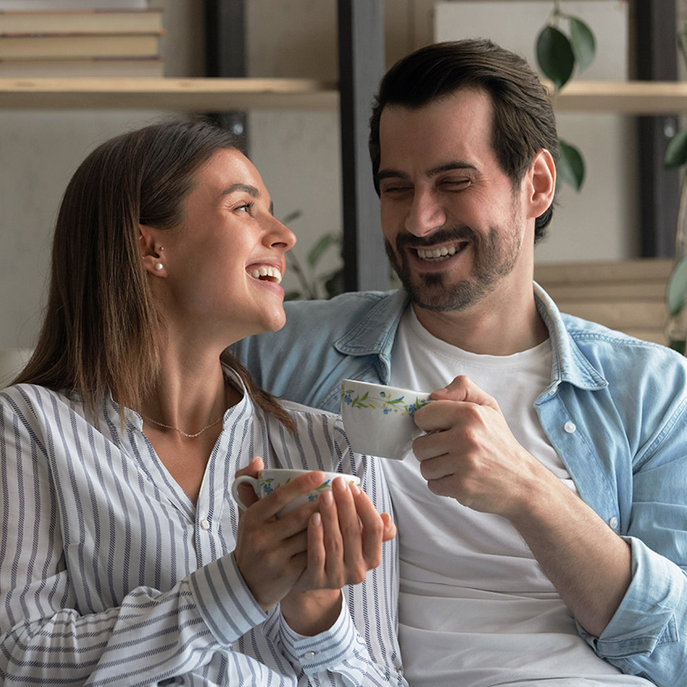 Larah by Borosil Cripper Cup n Saucer Set 140 ml x 12