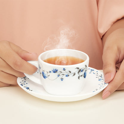 Larah by Borosil Helena Cup n Saucer Set 140 ml x 12