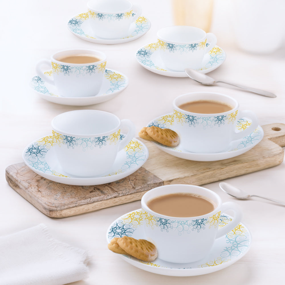 Larah By Borosil Maya Cup n Saucer Set