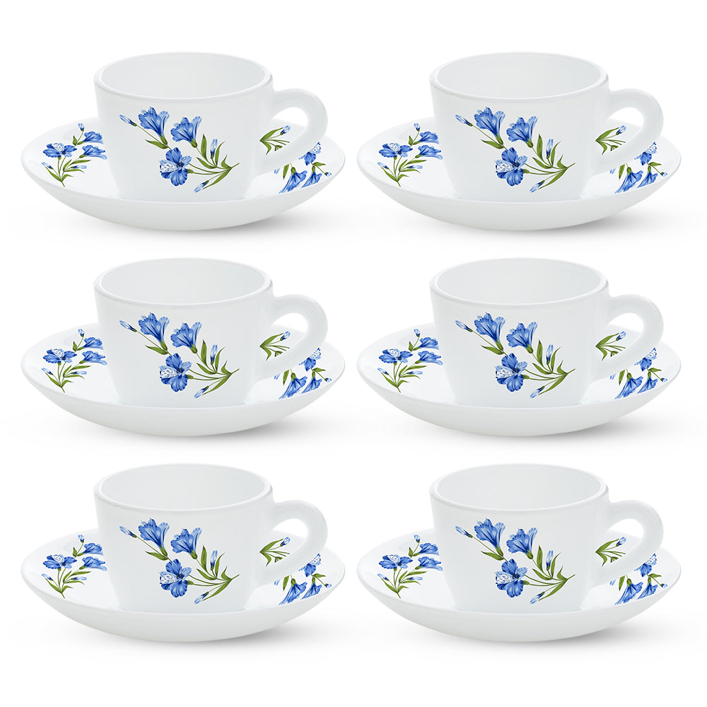 Larah By Borosil Marina Blue Cup n Saucer Set