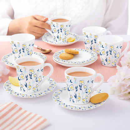 Larah Amara Blue Mug n Saucer Set