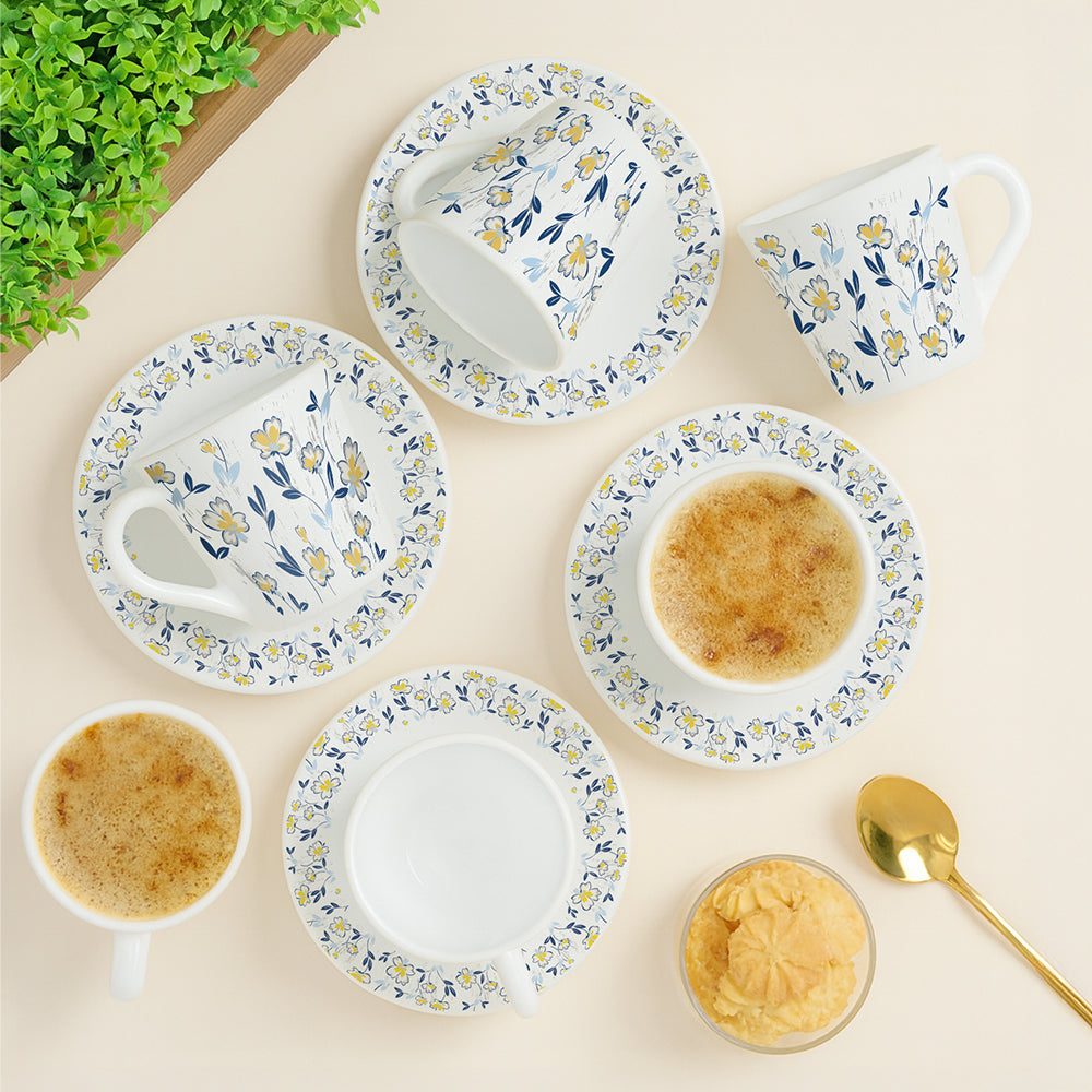 Larah Amara Blue Mug n Saucer Set