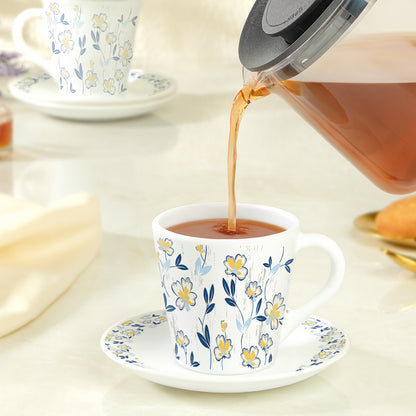 Larah Amara Blue Mug n Saucer Set