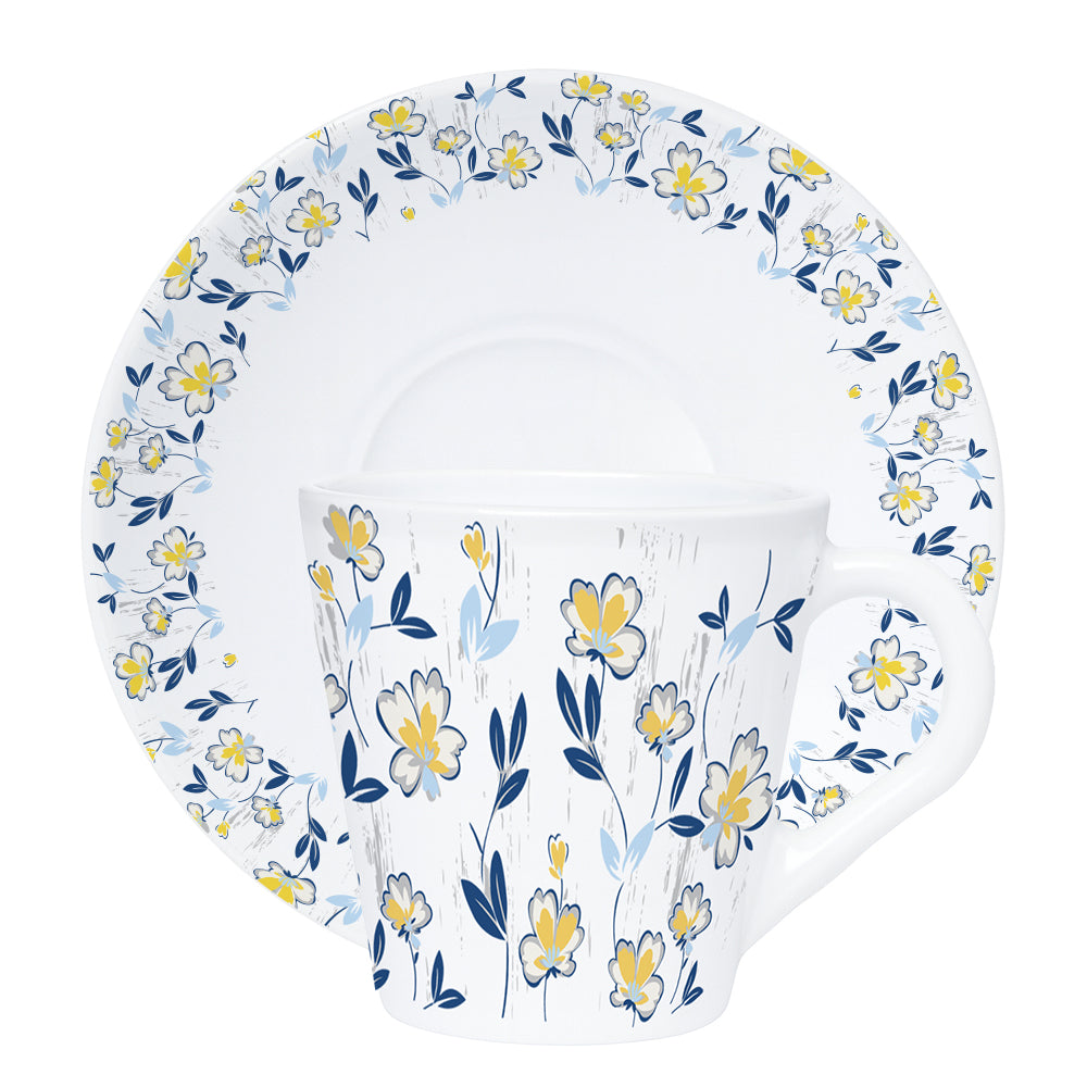 Larah Amara Blue Mug n Saucer Set