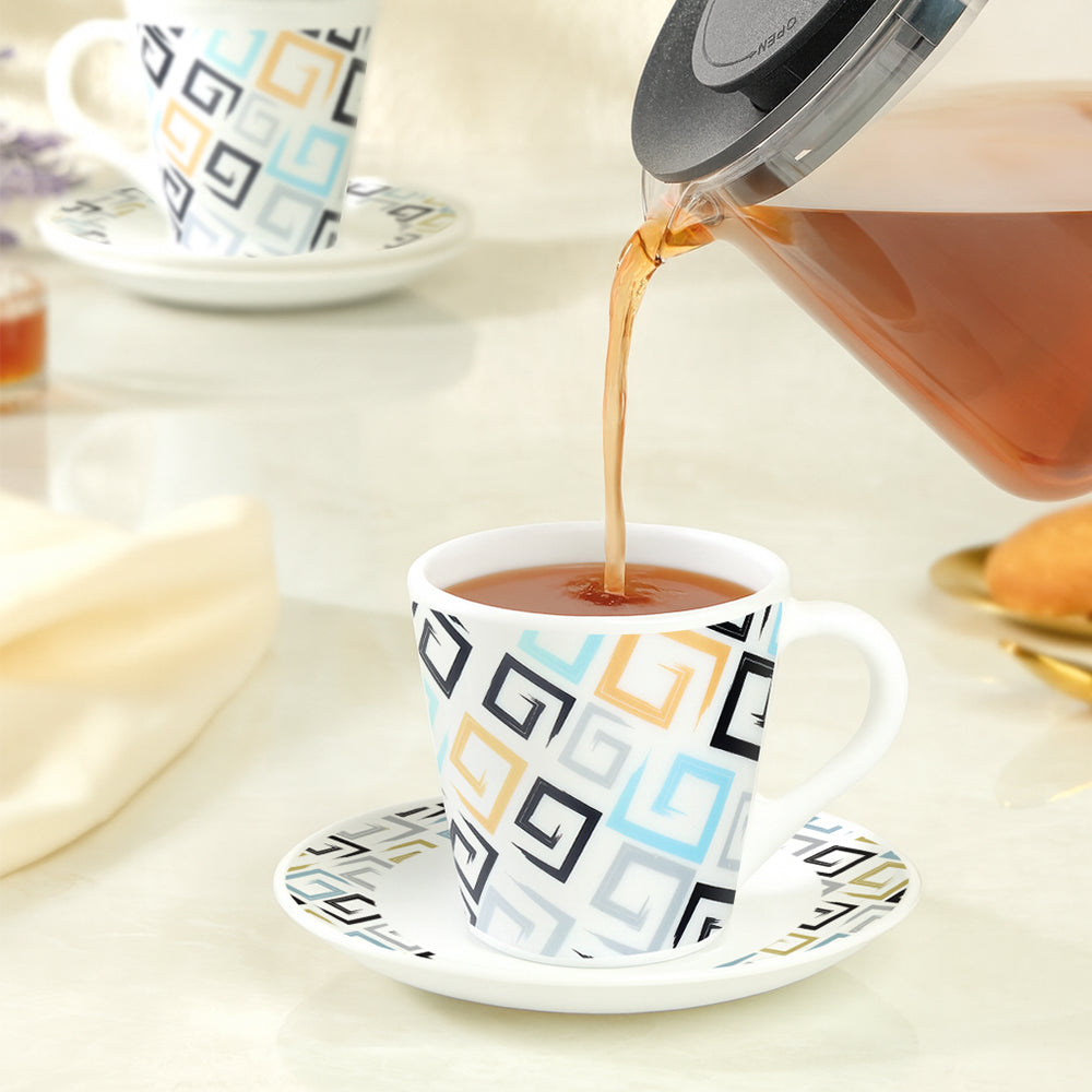Larah Ember Mug n Saucer Set