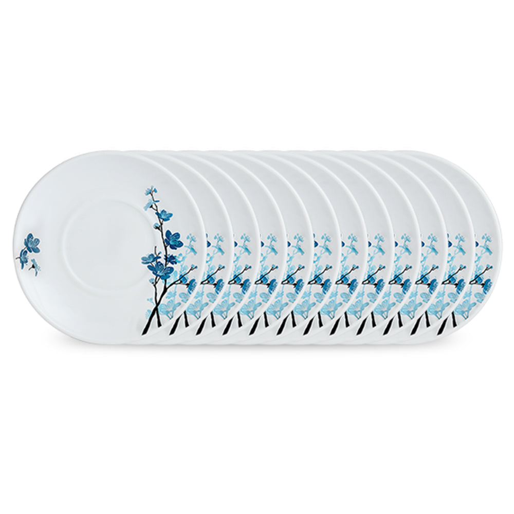 Larah By Borosil Mimosa Saucer Set, 12 pc