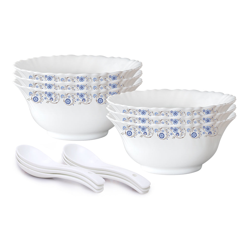 Larah by Borosil Mist Soup Bowl Set