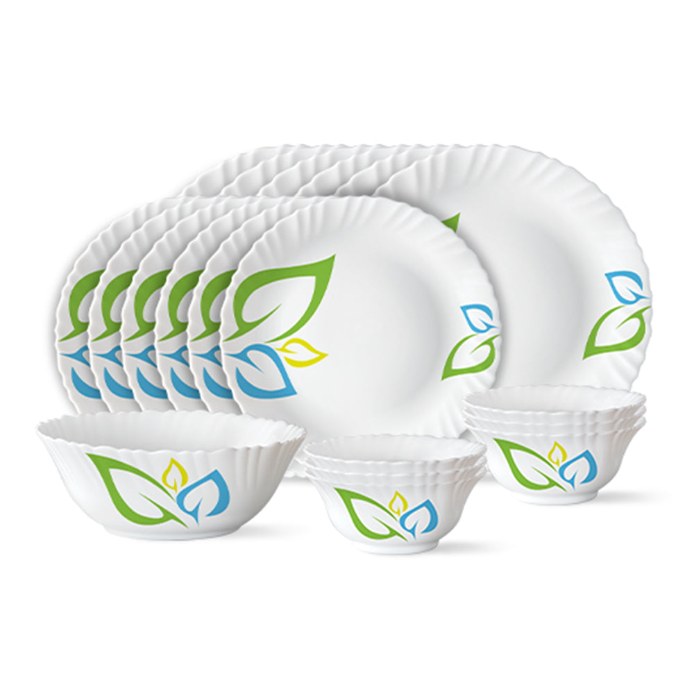 Larah by Borosil, Annona Dinner Set 19 pc Set: Serves 6
