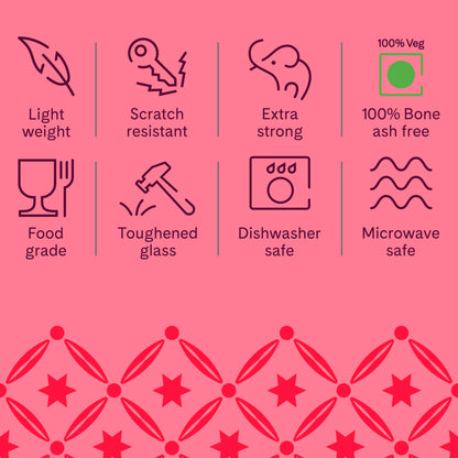 Larah By Borosil Geo Green Klip N Store Storage Container 400 ml