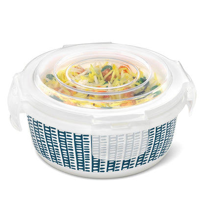 Larah By Borosil Helix Klip N Store Storage Container 400 ml