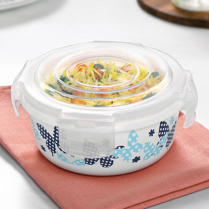 Larah By Borosil Veera Blue Klip N Store Storage Container 400 ml