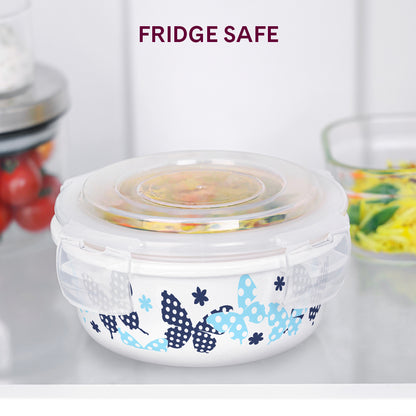 Larah By Borosil Veera Blue Klip N Store Storage Container 400 ml