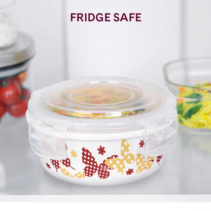 Larah By Borosil Veera Orange Klip N Store Storage Container 400 ml