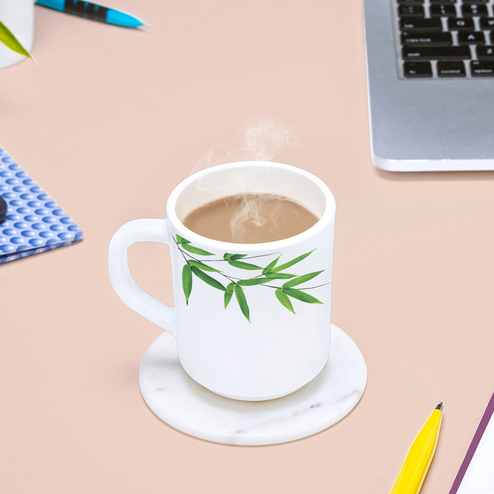 Larah By Borosil Bamboo Leaves Mug
