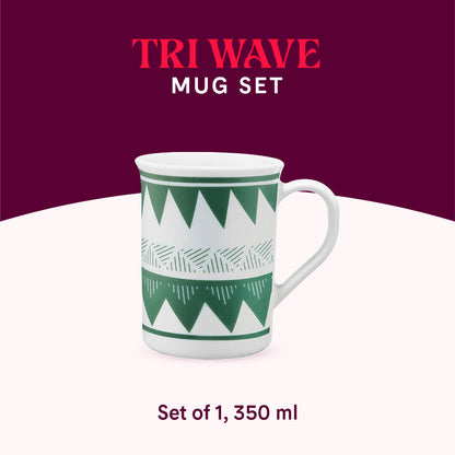 Larah by Borosil Tri Wave Mug 350 ml