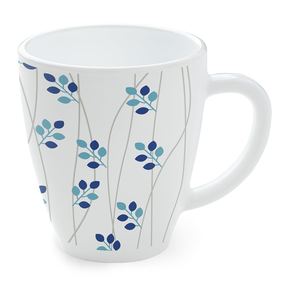 Larah Leafline Blue Opalware Mug