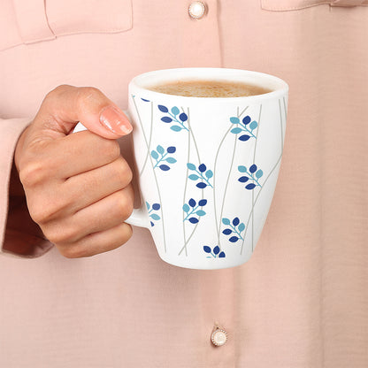 Larah Leafline Blue Opalware Mug