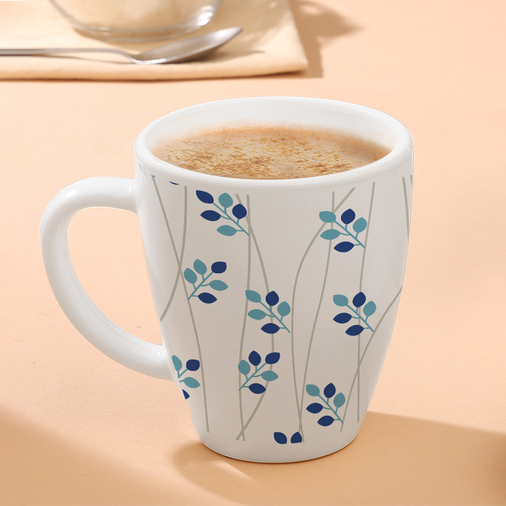Larah Leafline Blue Opalware Mug