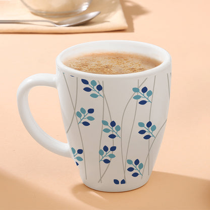 Larah Leafline Blue Opalware Mug